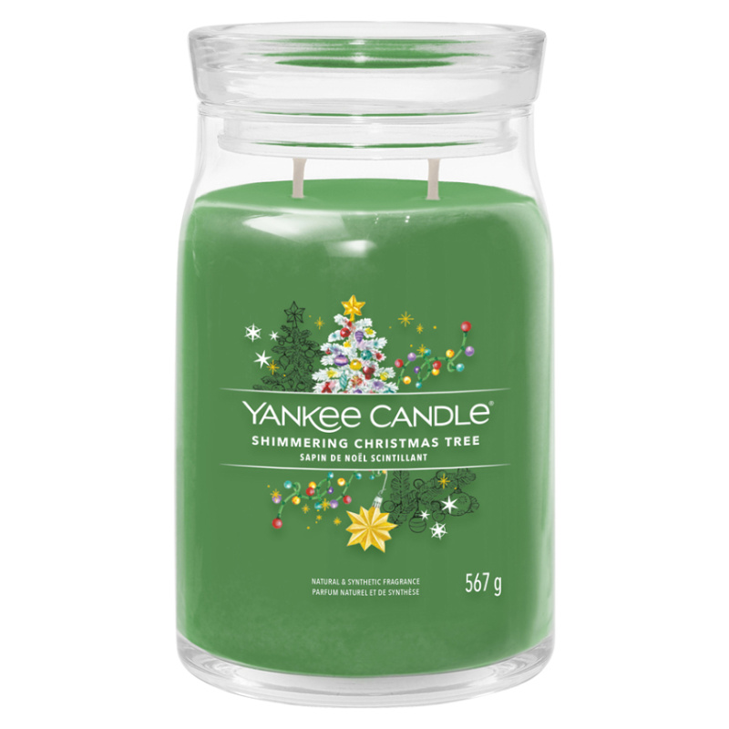 Yankee Candle Shimmering Christmas Tree vonná svíčka Signature 567 g
