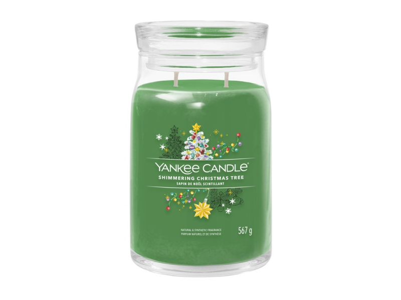 Yankee Candle Shimmering Christmas Tree vonná svíčka Signature 567 g