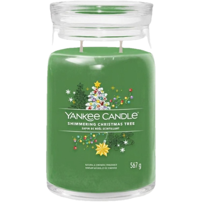 Yankee Candle Shimmering Christmas Tree vonná svíčka Signature 567 g