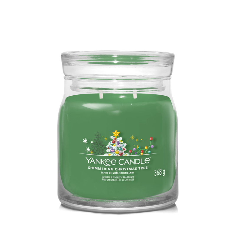 Yankee Candle Shimmering Christmas Tree vonná svíčka Signature 368 g