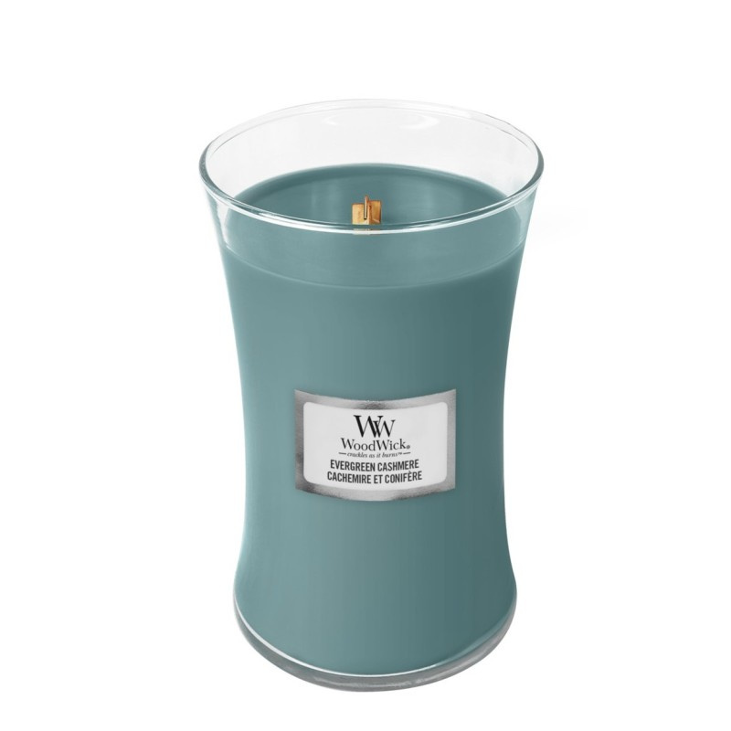 Woodwick Evergreen Cashmere vonná svíčka 610 g