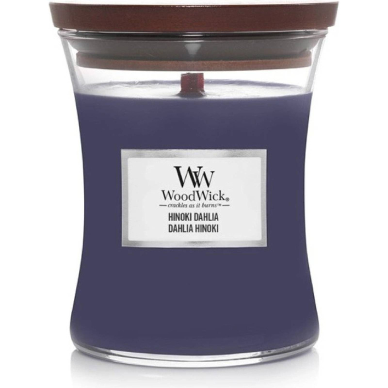 Woodwick Hinoki Dahlia vonná svíčka 275 g