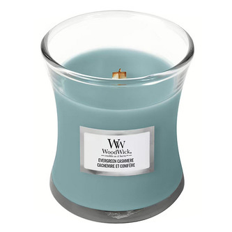 Woodwick Evergreen Cashmere vonná svíčka 275 g