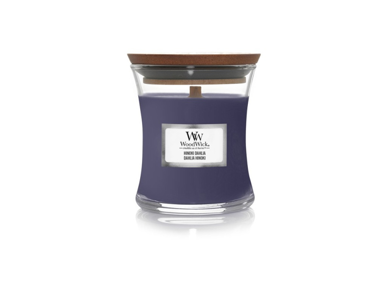 Woodwick Hinoki Dahlia vonná svíčka 85 g