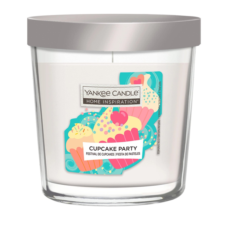 Yankee Candle Vonná svíčka ve skle Home Inspiration Cupcake Party, 200 g