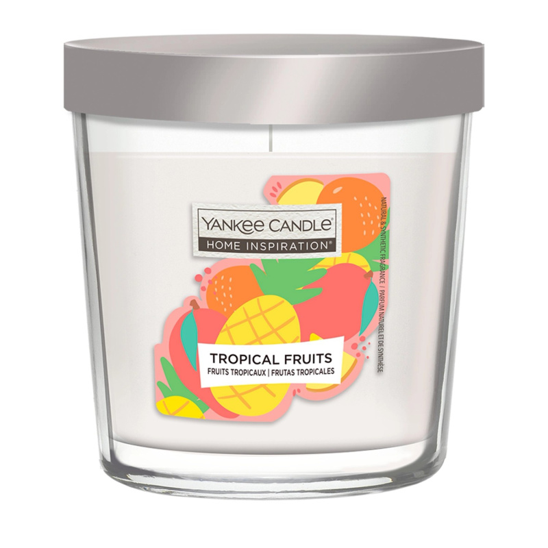 Yankee Candle Vonná svíčka ve skle Home Inspiration Tropical Fruits, 200 g