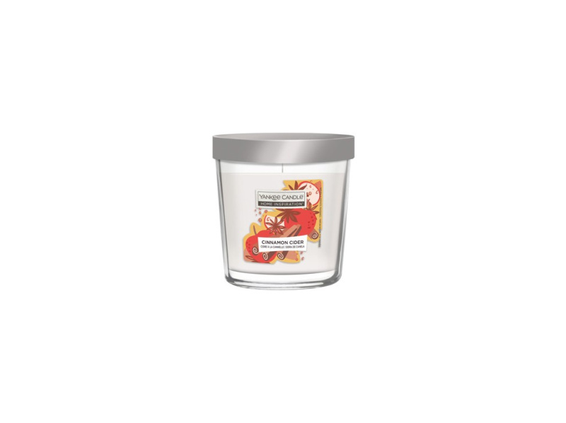 Yankee Candle Vonná svíčka ve skle Home Inspiration Cinnamon Cider, 200 g