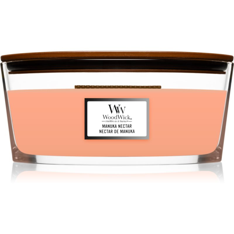 Woodwick Manuka Nectar vonná svíčka s dřevěným knotem (hearthwick) 453,6 g