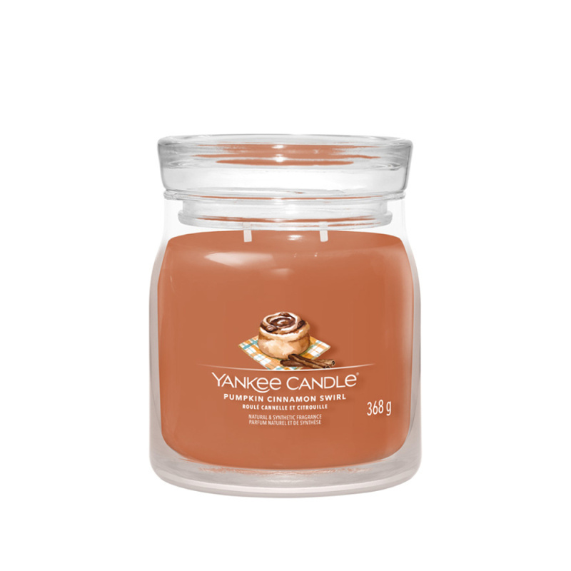 Yankee Candle Pumpkin Cinnamon Swirl vonná svíčka 368 g