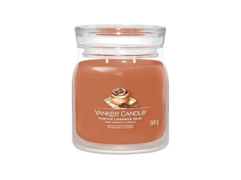 Yankee Candle Pumpkin Cinnamon Swirl vonná svíčka 368 g