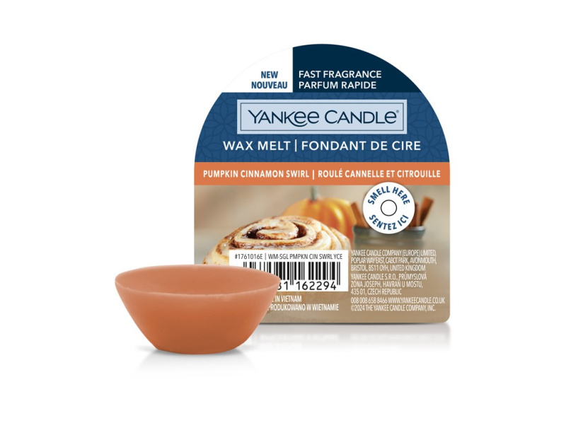 Yankee Candle Pumpkin Cinnamon Swirl vosk do aromalampy 22 g