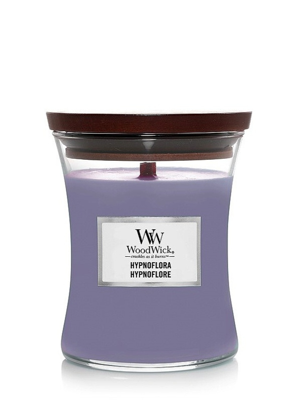 Woodwick Hypnoflora vonná svíčka s dřevěným knotem 275 g