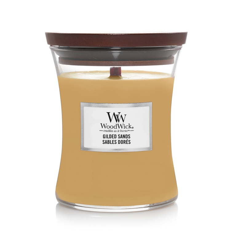 Woodwick Gilded Sands vonná svíčka 275 g
