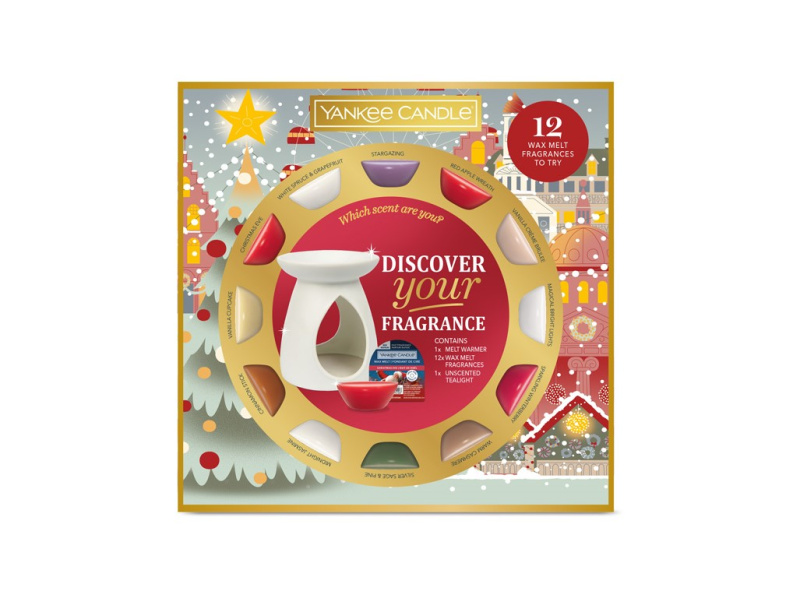 Yankee Candle Christmas Collection Aromalamp & 12 Wax Melts dárková sada