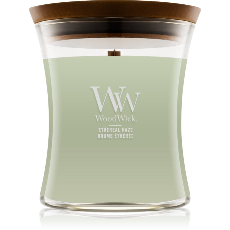 Woodwick Ethereal Haze vonná svíčka s dřevěným knotem 275 g