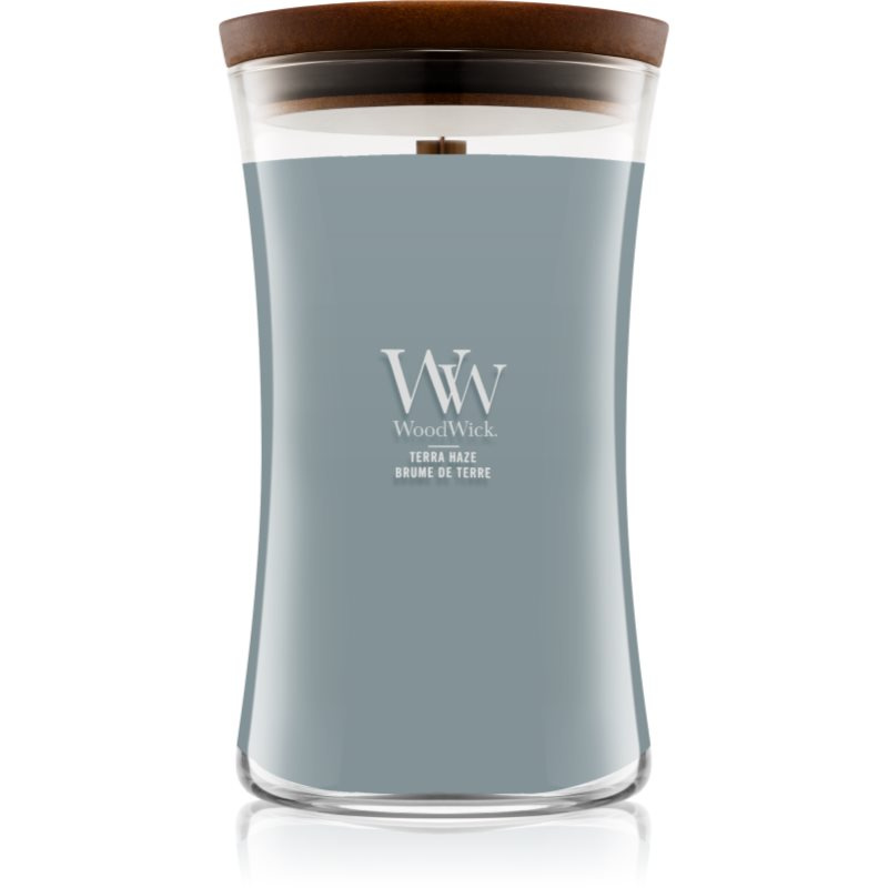 Woodwick Terra Haze vonná svíčka s dřevěným knotem 610 g