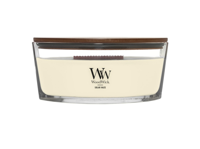 Woodwick Solar Haze vonná svíčka s dřevěným knotem (hearthwick) 453 g