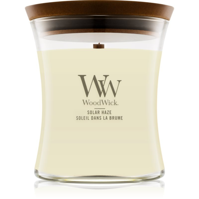 Woodwick Solar Haze vonná svíčka s dřevěným knotem 275 g