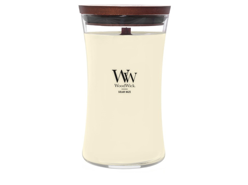 Woodwick Solar Haze vonná svíčka s dřevěným knotem 610 g
