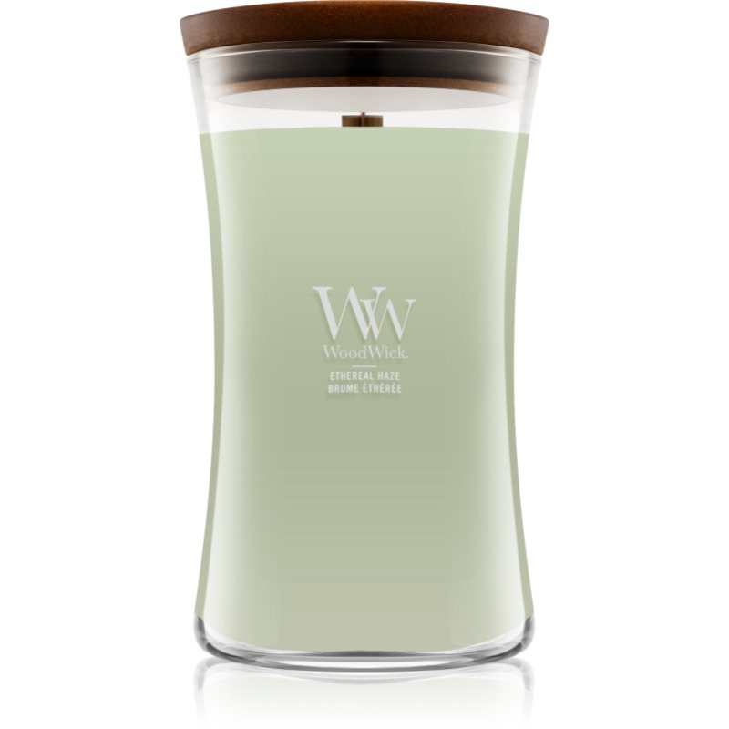 Woodwick Ethereal Haze vonná svíčka s dřevěným knotem 610 g
