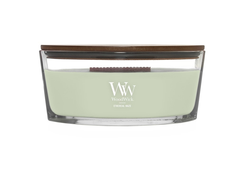 Woodwick Ethereal Haze vonná svíčka s dřevěným knotem (hearthwick) 453.6 g
