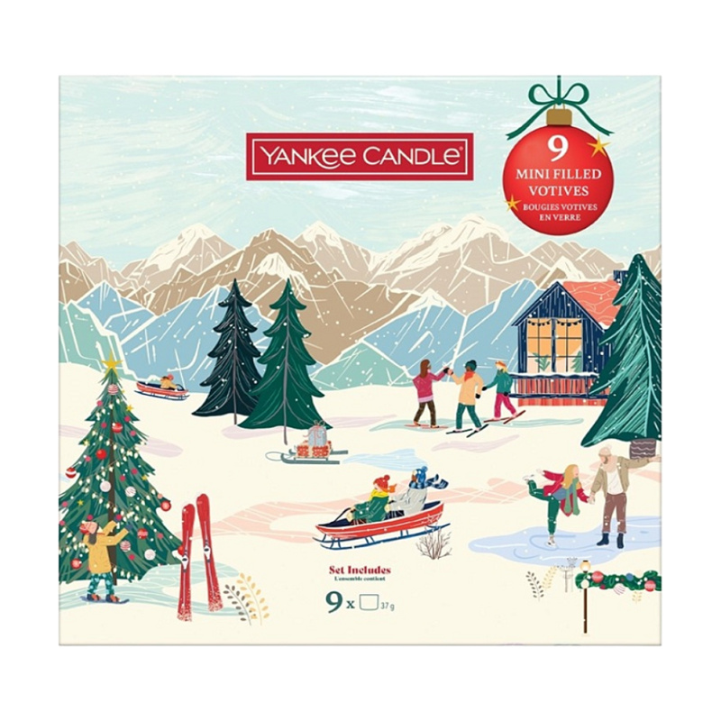 Yankee Candle Christmas Collection 9 Votive Candles dárková sada