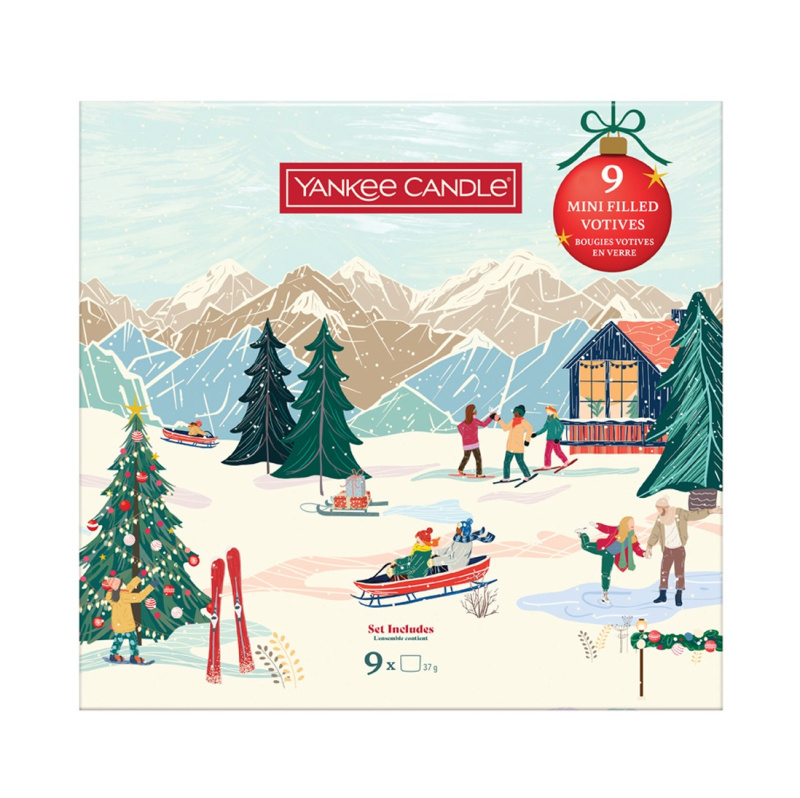 Yankee Candle Christmas Collection 9 Votive Candles dárková sada