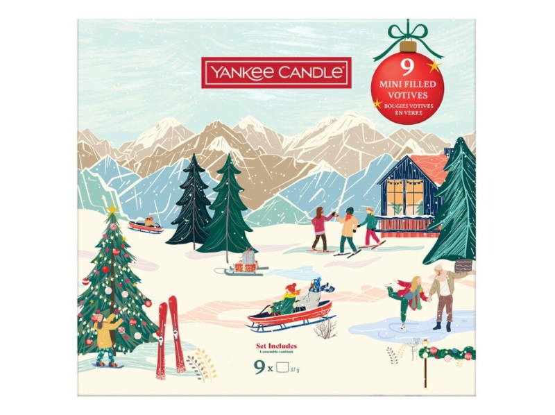 Yankee Candle Christmas Collection 9 Votive Candles dárková sada