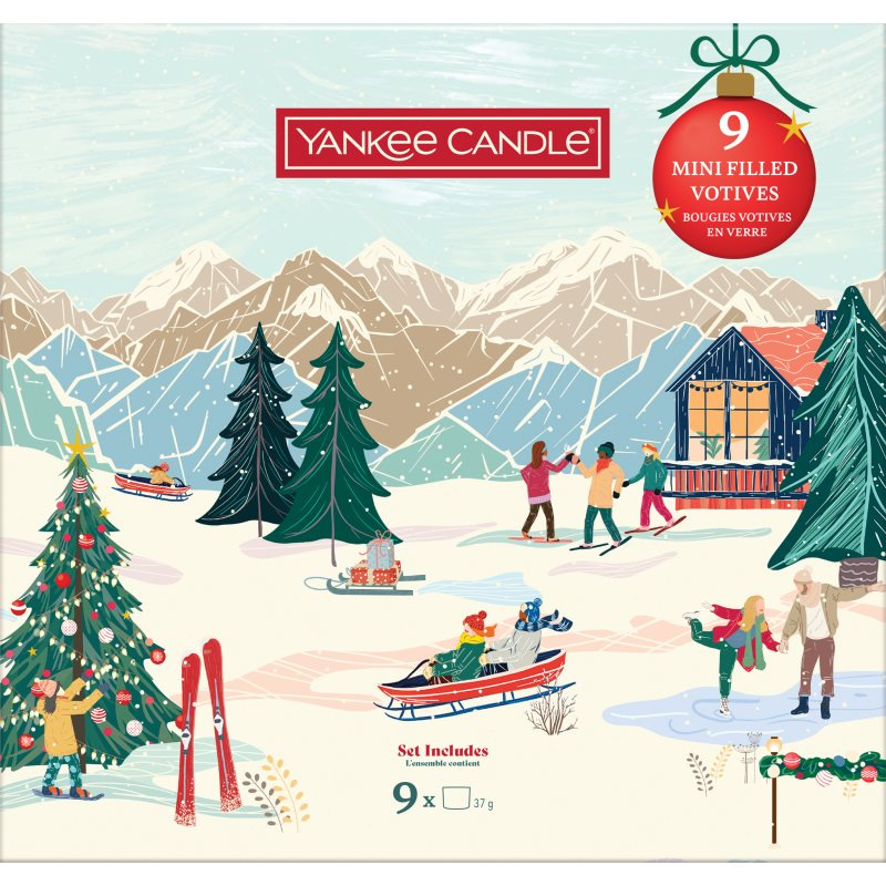 Yankee Candle Christmas Collection 9 Votive Candles dárková sada