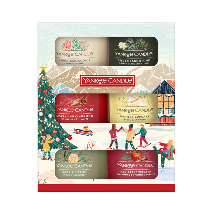 Yankee Candle Christmas Collection 6 Votive Candles dárková sada