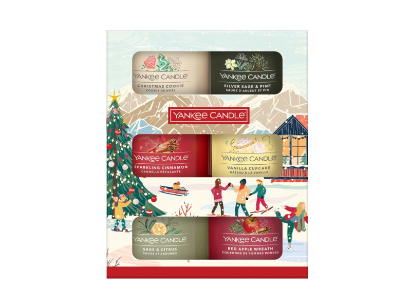 Yankee Candle Christmas Collection 6 Votive Candles dárková sada