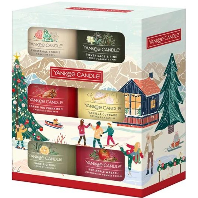 Yankee Candle Christmas Collection 6 Votive Candles dárková sada