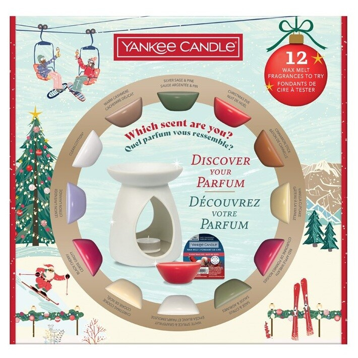 Yankee Candle Christmas Collection Aromalamp & 12 Wax Melts dárková sada