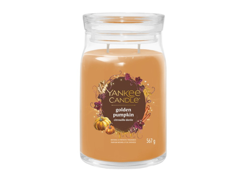 Yankee Candle Golden Pumpkin vonná svíčka Signature 567 g