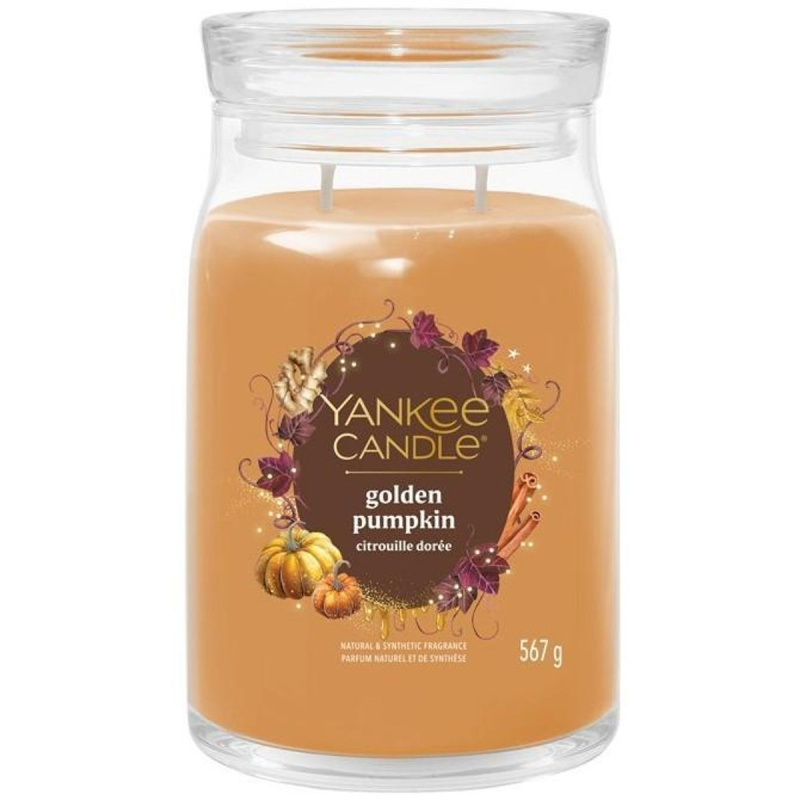 Yankee Candle Golden Pumpkin vonná svíčka Signature 567 g