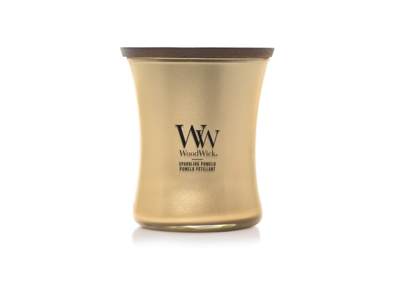 Woodwick Precious Metals Sparkling Pomelo vonná svíčka 275 g
