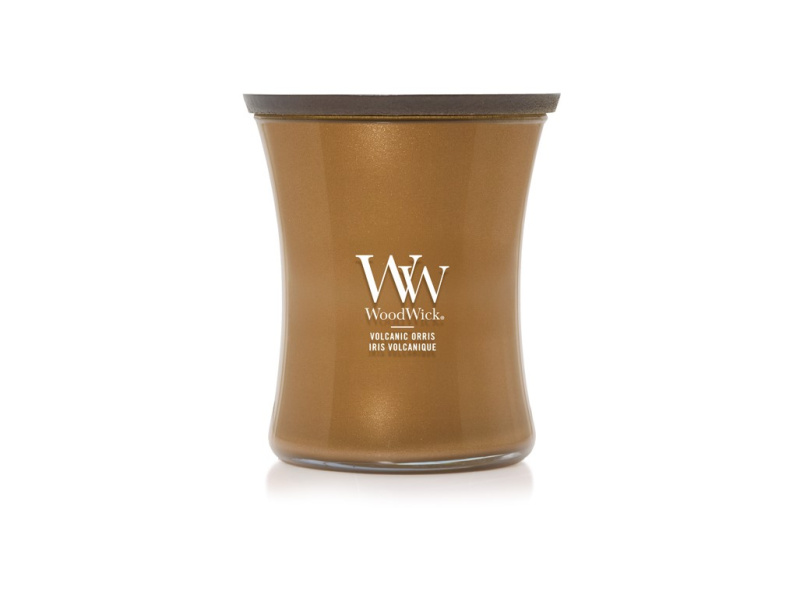 Woodwick Precious Metals Volkanic Orris vonná svíčka 275 g