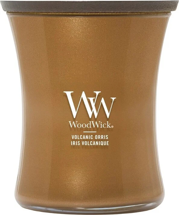Woodwick Precious Metals Volkanic Orris vonná svíčka 275 g