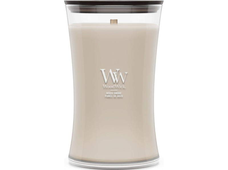 Woodwick Wood Smoke vonná svíčka s dřevěným knotem 610 g