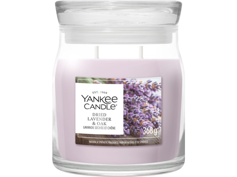 Yankee Candle Dried Lavender & Oak vonná svíčka 368 g