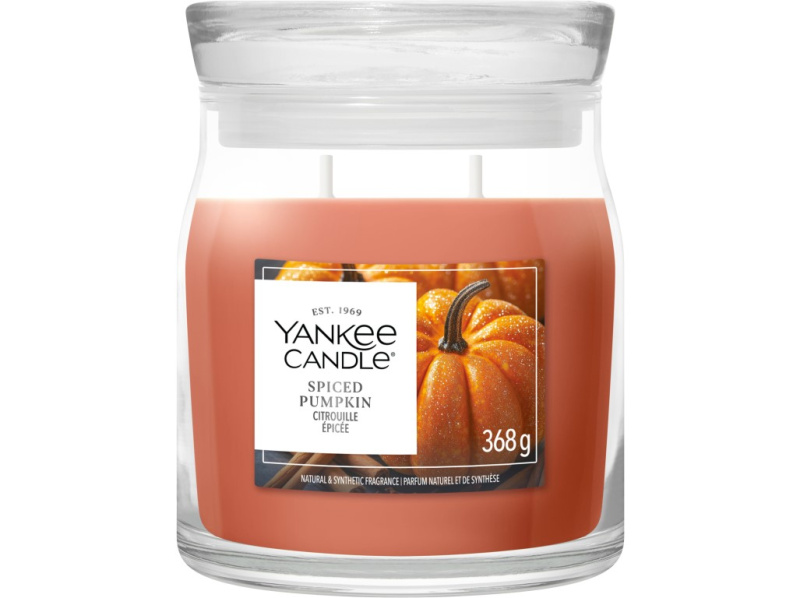 Yankee Candle Spiced Pumpkin vonná svíčka 368 g