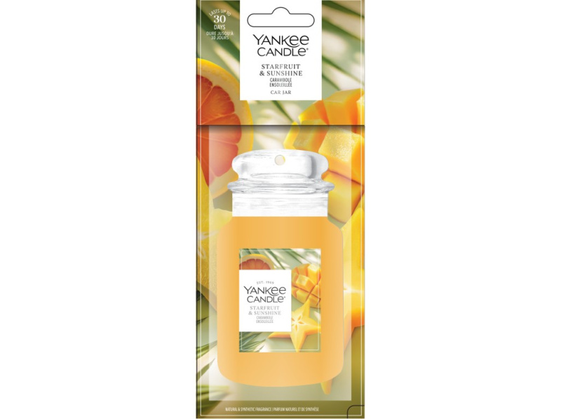 Yankee Candle Starfruit & Sunshine vonná auto visačka 1 ks