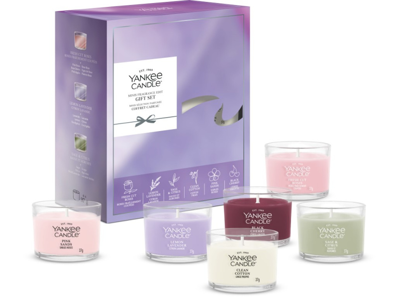 Yankee Candle Dárková sada votivních svíček ve skle 6 x 37 g