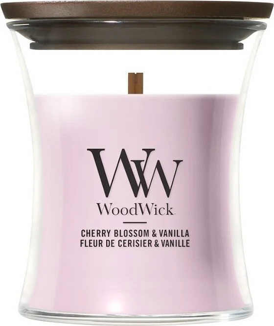 WoodWick Vonná svíčka váza malá Cherry Blossom & Vanilla 85 g
