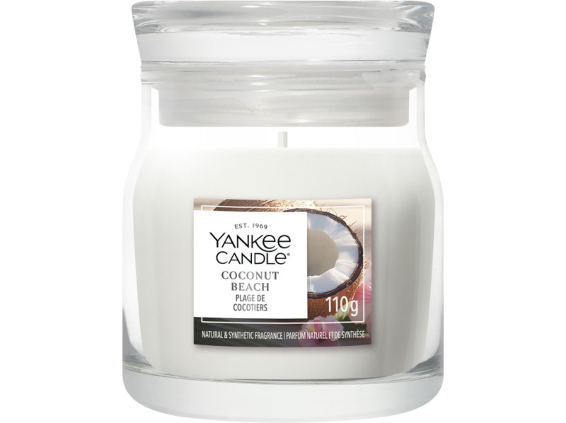 Yankee Candle Coconut Beach vonná svíčka Signature 110 g