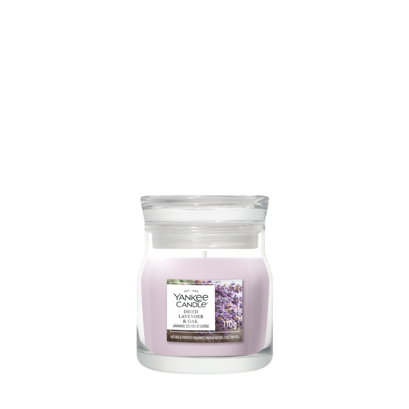 Yankee Candle Dried Lavender & Oak vonná svíčka Signature 110 g