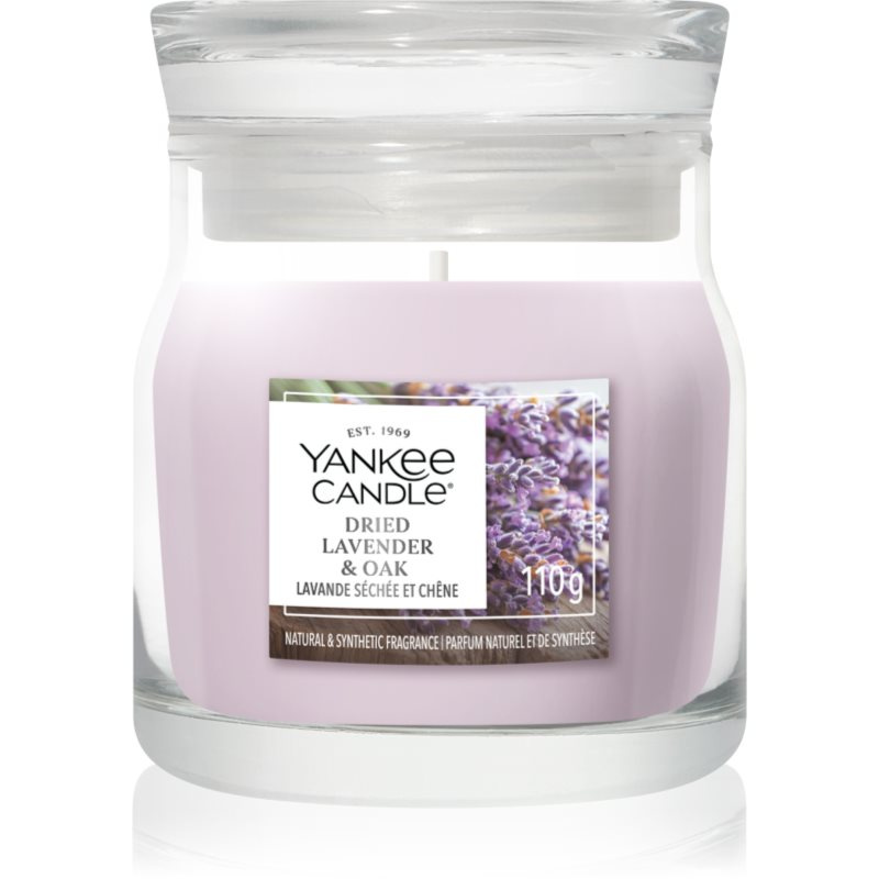 Yankee Candle Dried Lavender & Oak vonná svíčka Signature 110 g