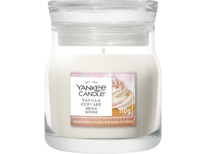 Yankee Candle Vanilla Cupcake vonná svíčka Signature 110 g