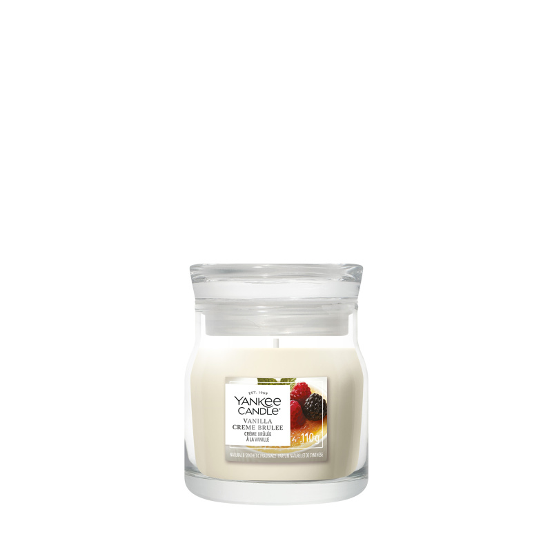 Yankee Candle Vanilla Crème Brûlée vonná svíčka Signature 110 g