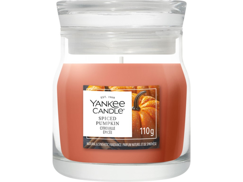 Yankee Candle Spiced Pumpkin vonná svíčka Signature 110 g
